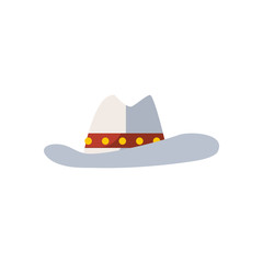 american hat fill style icon vector design