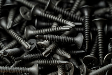 Black self drilling screws used in carpentry and handicrafts for industrial and household. Best for drywall.