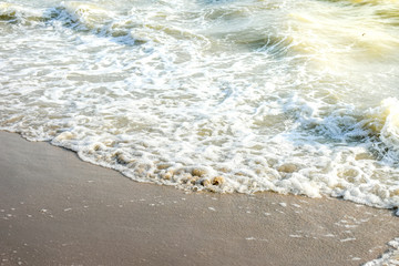 waves on the beach