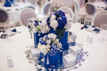 Elements of wedding table decoration