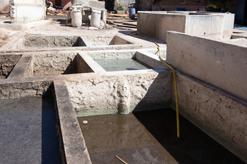 Tanning in Marrakesh City in Morocco
