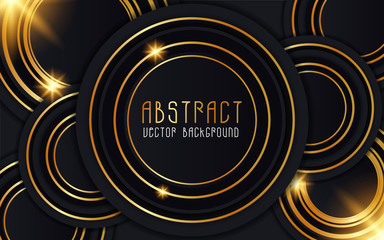 black abstract background with a luxury theme