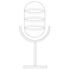 Vector illustration of a voice message icon