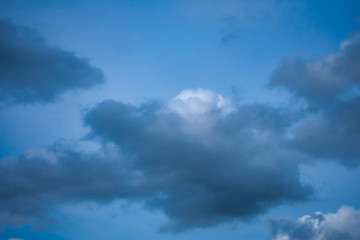blue sky with white clouds