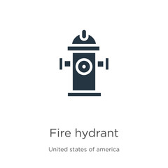 Fire hydrant icon vector. Trendy flat fire hydrant icon from united states collection isolated on white background. Vector illustration can be used for web and mobile graphic design, logo, eps10