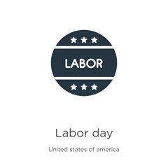 Labor day icon vector. Trendy flat labor day icon from united states of america collection isolated on white background. Vector illustration can be used for web and mobile graphic design, logo, eps10