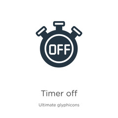 Timer off icon vector. Trendy flat timer off icon from ultimate glyphicons collection isolated on white background. Vector illustration can be used for web and mobile graphic design, logo, eps10