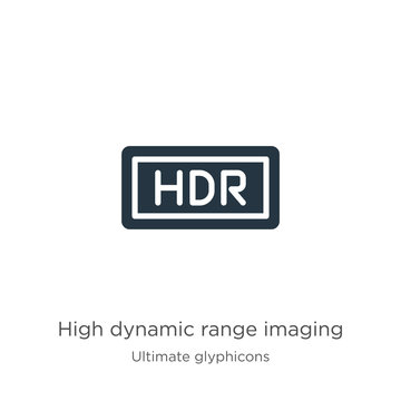 High dynamic range imaging icon vector. Trendy flat high dynamic range imaging icon from ultimate glyphicons collection isolated on white background. Vector illustration can be used for web and mobile