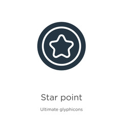 Star point icon vector. Trendy flat star point icon from ultimate glyphicons collection isolated on white background. Vector illustration can be used for web and mobile graphic design, logo, eps10
