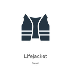 Lifejacket icon vector. Trendy flat lifejacket icon from travel collection isolated on white background. Vector illustration can be used for web and mobile graphic design, logo, eps10