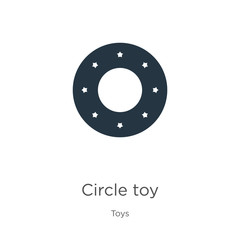 Circle toy icon vector. Trendy flat circle toy icon from toys collection isolated on white background. Vector illustration can be used for web and mobile graphic design, logo, eps10