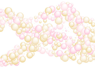 Pink gold oil vitamin D E pill capsules background