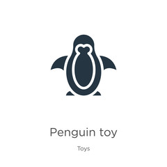 Penguin toy icon vector. Trendy flat penguin toy icon from toys collection isolated on white background. Vector illustration can be used for web and mobile graphic design, logo, eps10