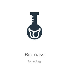 Biomass icon vector. Trendy flat biomass icon from technology collection isolated on white background. Vector illustration can be used for web and mobile graphic design, logo, eps10