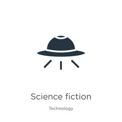 Science fiction icon vector. Trendy flat science fiction icon from technology collection isolated on white background. Vector illustration can be used for web and mobile graphic design, logo, eps10