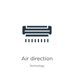 Air direction icon vector. Trendy flat air direction icon from technology collection isolated on white background. Vector illustration can be used for web and mobile graphic design, logo, eps10