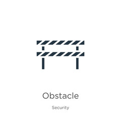 Obstacle icon vector. Trendy flat obstacle icon from security collection isolated on white background. Vector illustration can be used for web and mobile graphic design, logo, eps10