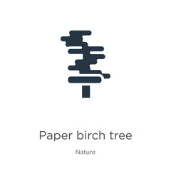 Paper birch tree icon vector. Trendy flat paper birch tree icon from nature collection isolated on white background. Vector illustration can be used for web and mobile graphic design, logo, eps10