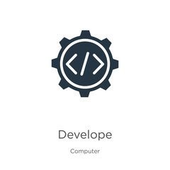 Fototapeta premium Develope icon vector. Trendy flat develope icon from computer collection isolated on white background. Vector illustration can be used for web and mobile graphic design, logo, eps10