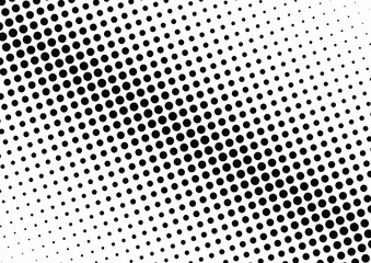 Abstract halftone dotted background. Monochrome grunge pattern with dot and circles.  Vector modern pop art texture for posters, sites, business cards, cover, postcards, labels, stickers layout.