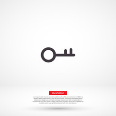Keys vector icon , lorem ipsum Flat design