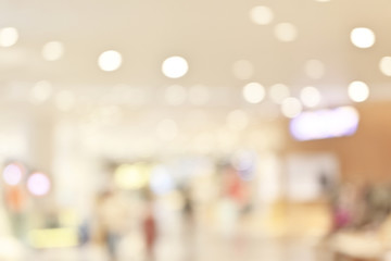 Blurred image of shopping mall background
