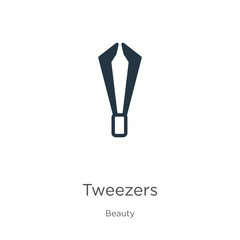 Tweezers icon vector. Trendy flat tweezers icon from beauty collection isolated on white background. Vector illustration can be used for web and mobile graphic design, logo, eps10