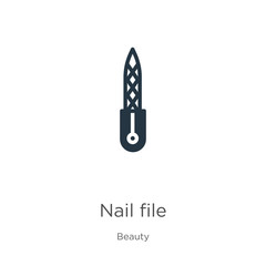 Nail file icon vector. Trendy flat nail file icon from beauty collection isolated on white background. Vector illustration can be used for web and mobile graphic design, logo, eps10