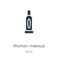 Women makeup icon vector. Trendy flat women makeup icon from beauty collection isolated on white background. Vector illustration can be used for web and mobile graphic design, logo, eps10