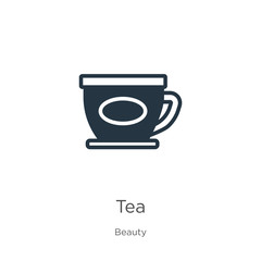 Tea icon vector. Trendy flat tea icon from beauty collection isolated on white background. Vector illustration can be used for web and mobile graphic design, logo, eps10