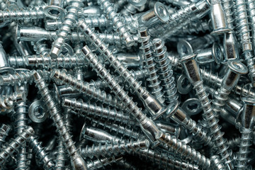 Steel wood confirmers used in carpentry.