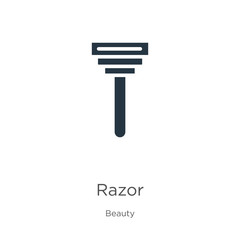 Razor icon vector. Trendy flat razor icon from beauty collection isolated on white background. Vector illustration can be used for web and mobile graphic design, logo, eps10