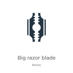 Big razor blade icon vector. Trendy flat big razor blade icon from beauty collection isolated on white background. Vector illustration can be used for web and mobile graphic design, logo, eps10