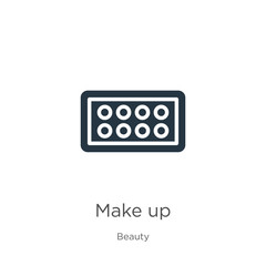Make up icon vector. Trendy flat make up icon from beauty collection isolated on white background. Vector illustration can be used for web and mobile graphic design, logo, eps10