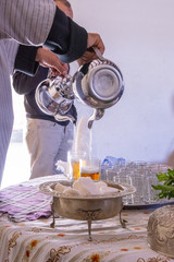 Traditional tea in Marrakesh City in Morocco