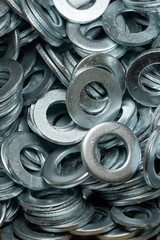 Steel washers for screws used in carpentry and handicrafts for industrial and household. 
