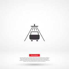Shower for cars vector icon , lorem ipsum Flat design