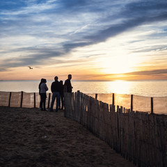 Coucher de soleil &agrave; Ch&acirc;telaillon-Plage