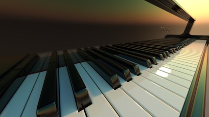 Grand Piano Klaviatur