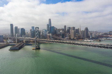 Obraz premium San Francisco downtown buildings skyline