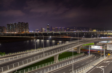 Hong Kong Zhuhai Macau Bridge at China HZMB port 