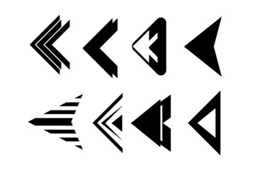 Set of black vector arrow.arrow vector illustration and colection.arrows vector icon