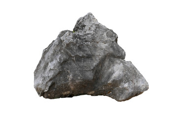 rock isolated on white background 	