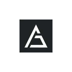 AG Letter Logo Template symbols icons