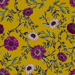 Türaufkleber patternflowers © Galina Trenina