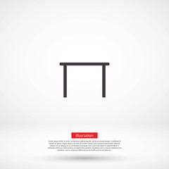 Tableicon vector icon , lorem ipsum Flat design