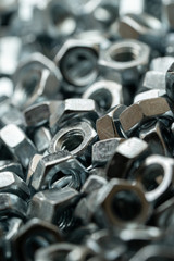 Steel nuts for bolt used in carpentry and handicrafts for industrial and household.