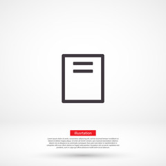 Files vector icon , lorem ipsum Flat design