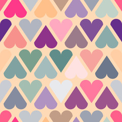 Vector Seamless pattern with geometric shapes