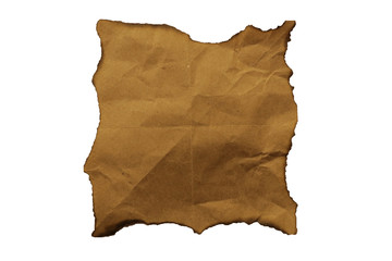 piece of paper isolated on white background